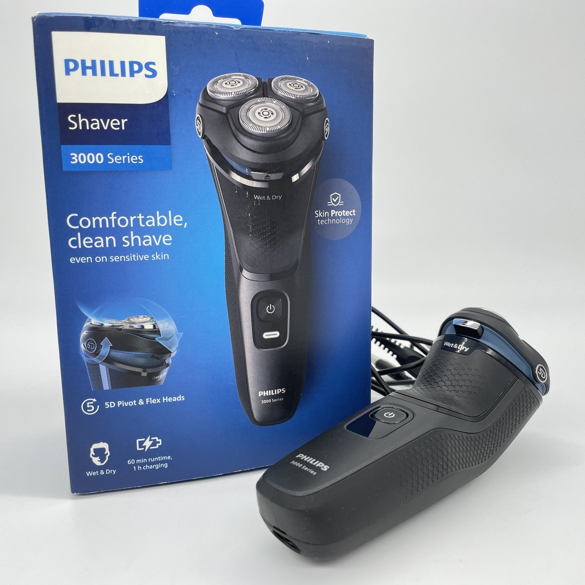 ریش تراش سری 3000 فیلیپس دارای سرهای متحرک 5D ریش تراش سری 3000 فیلیپس دارای سرهای متحرک 5D